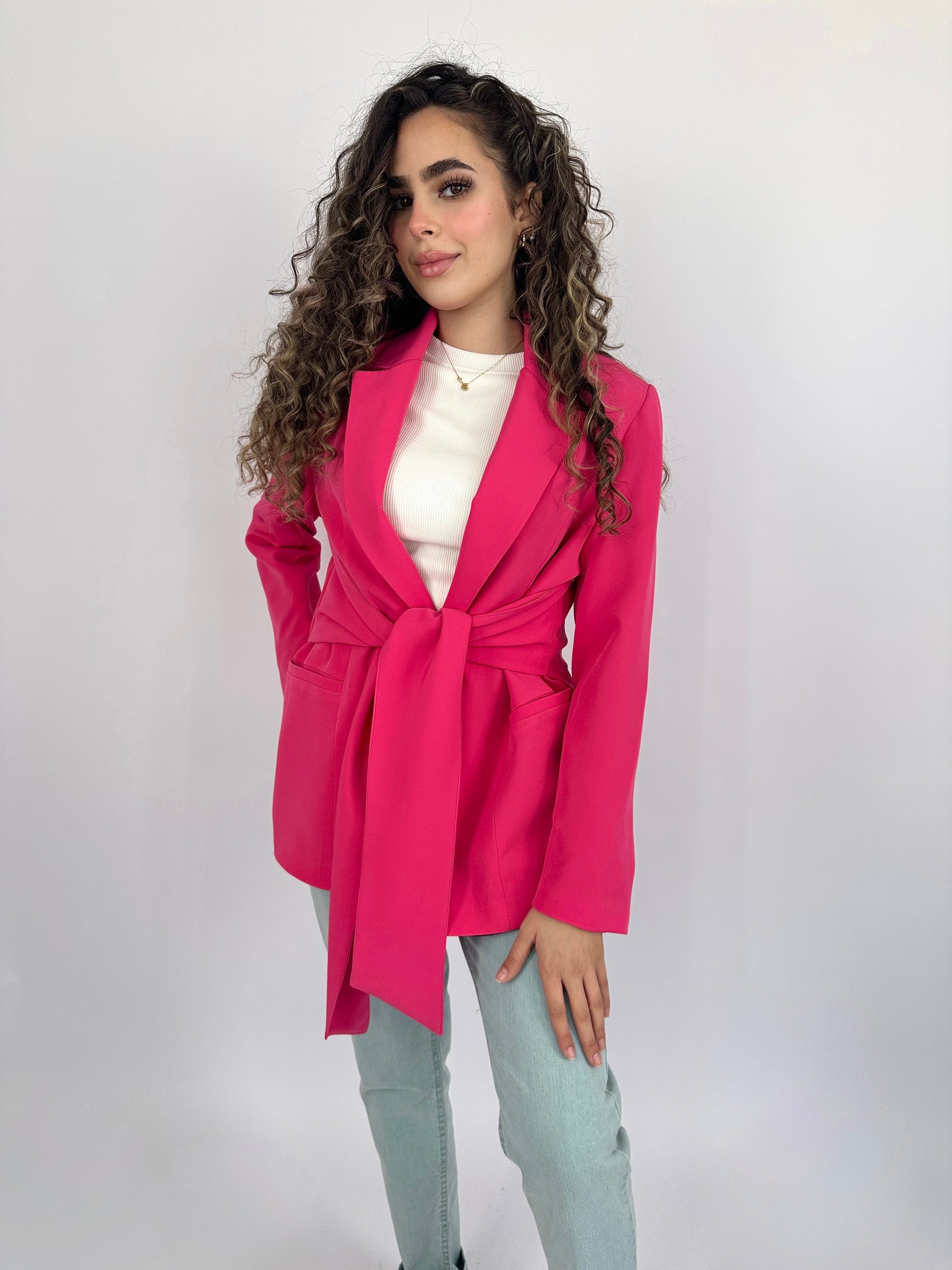 Close The Deal Blazer Hot Pink