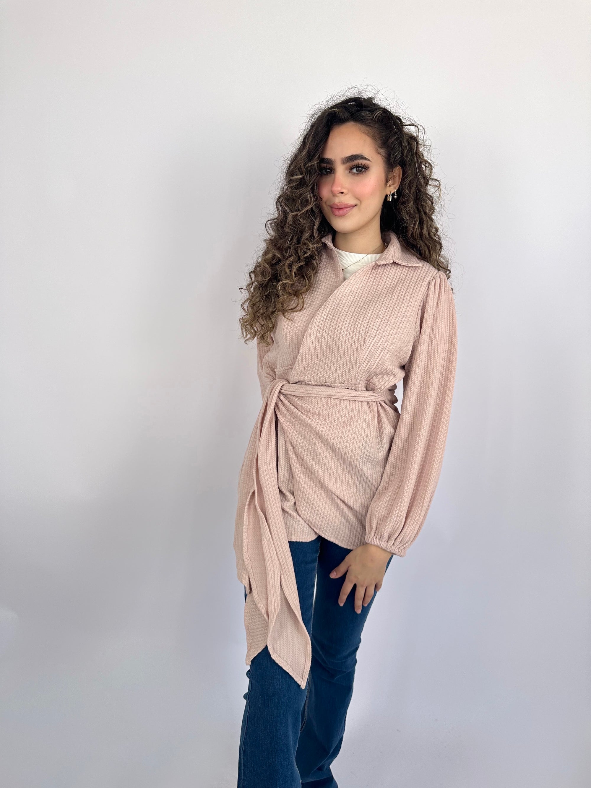 Wrap It Sweater Rose