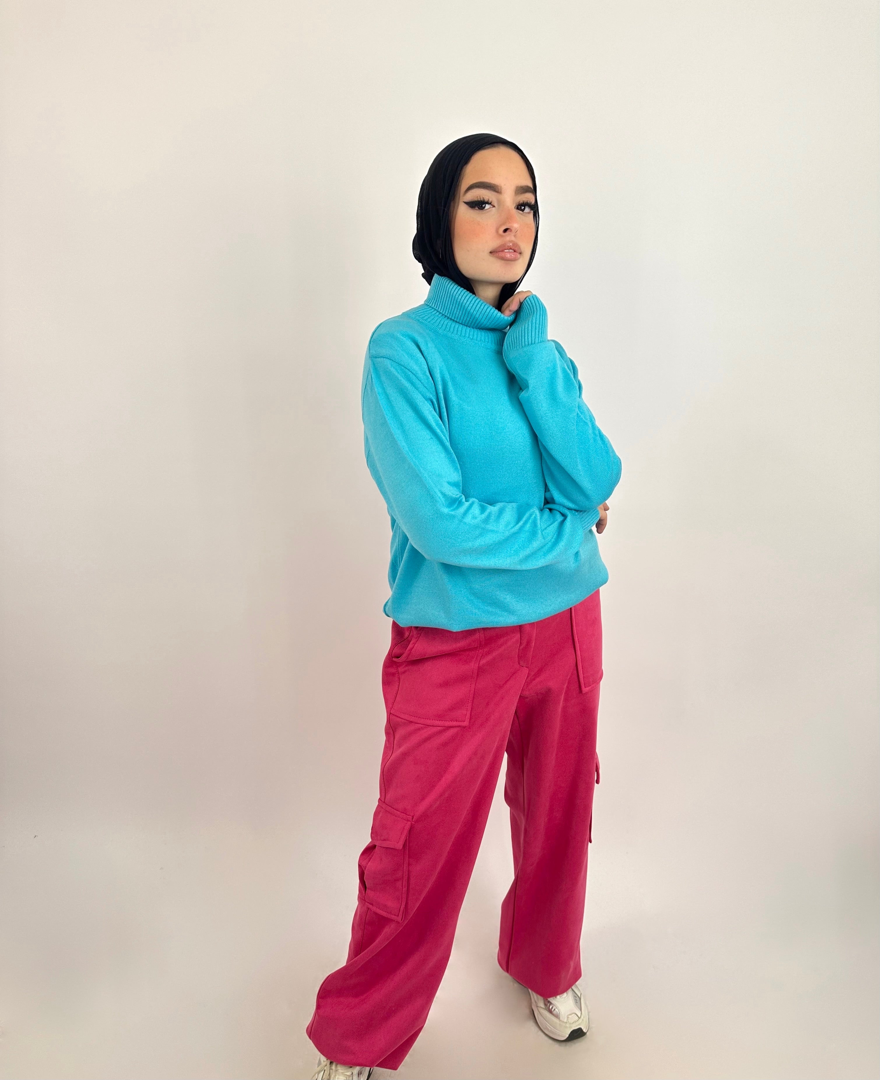 Suede Joggers Pants Fuchsia