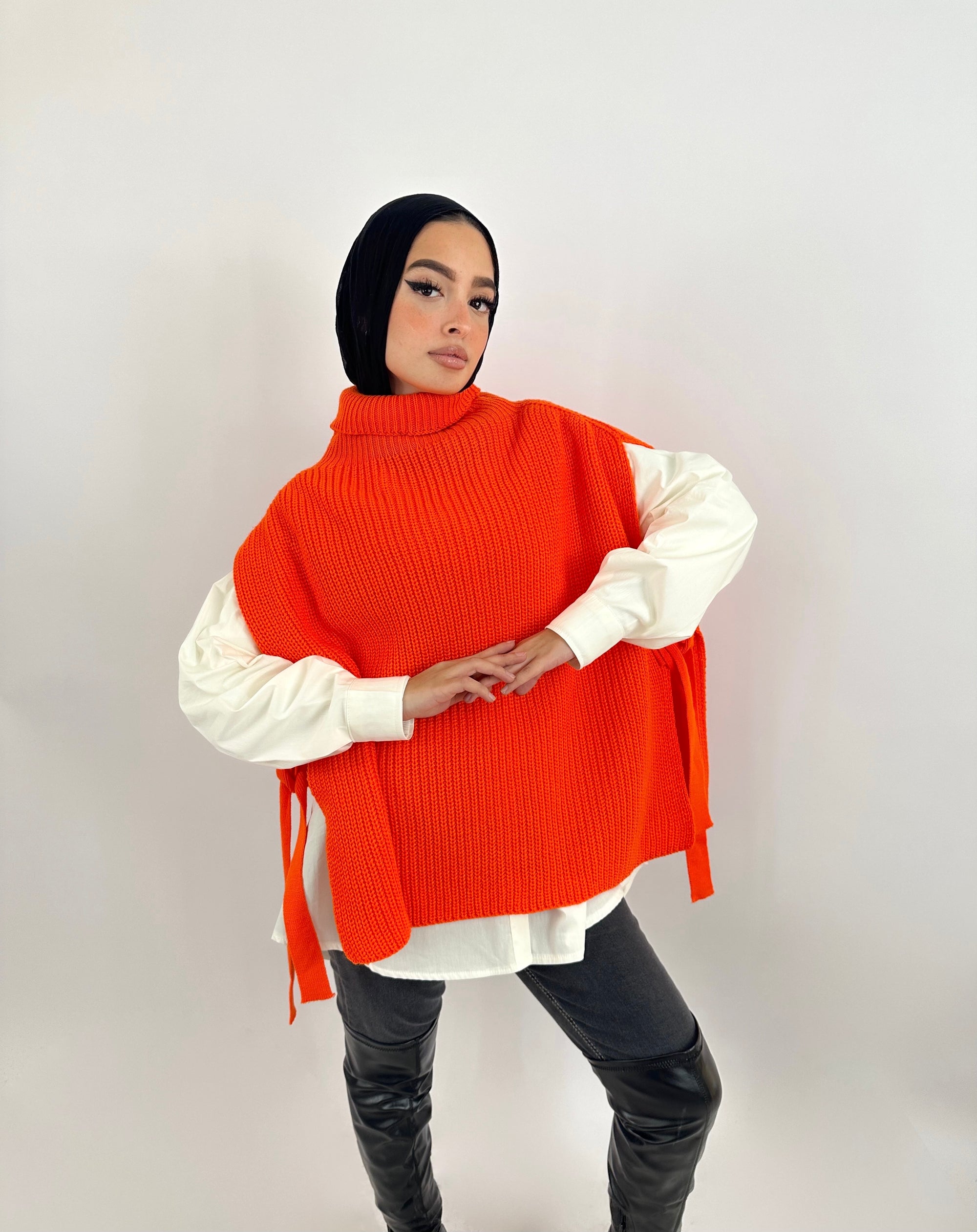Winter Nights Vest Electric Orange