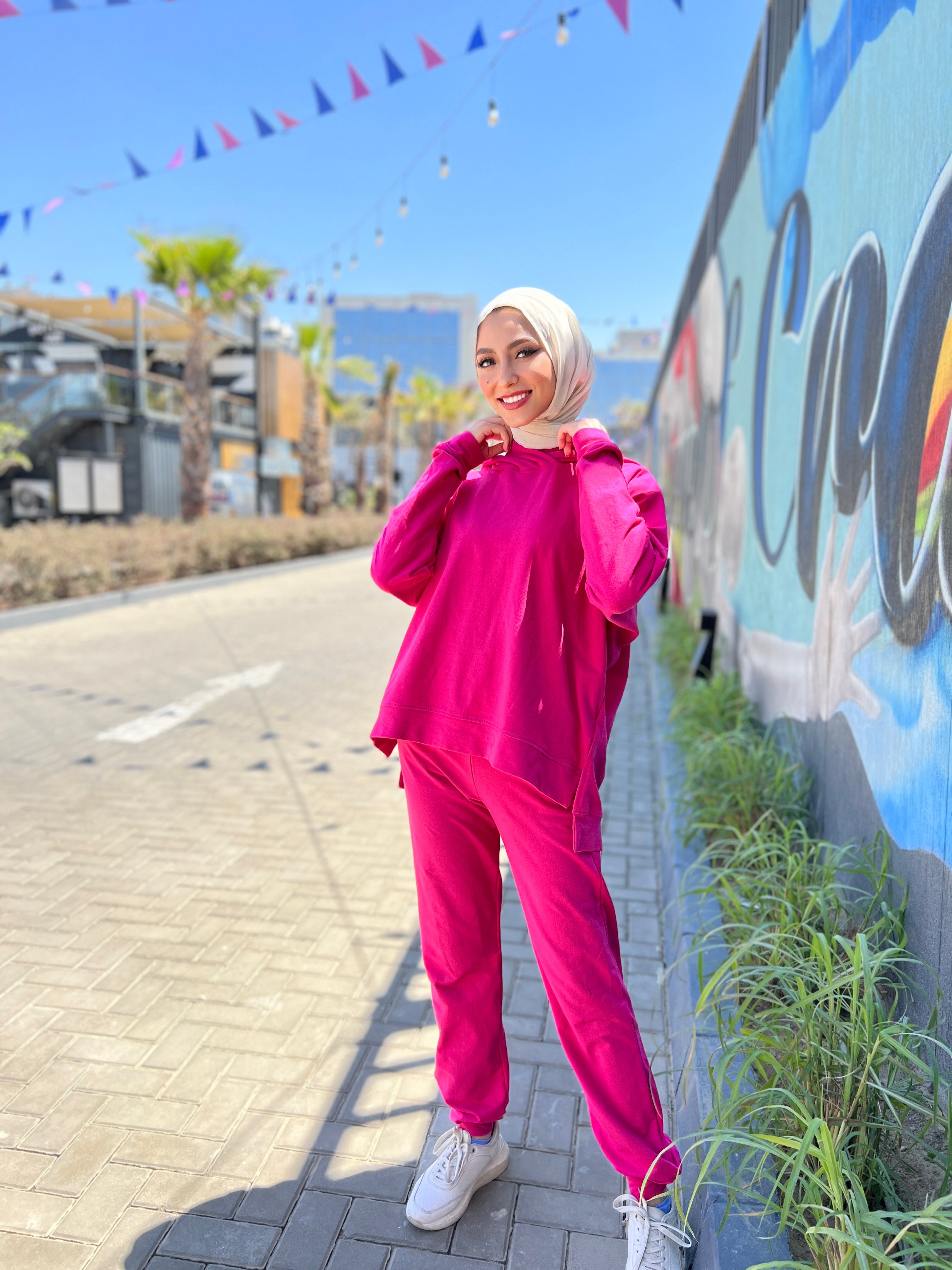Go Girl Summer Pants Hot Pink