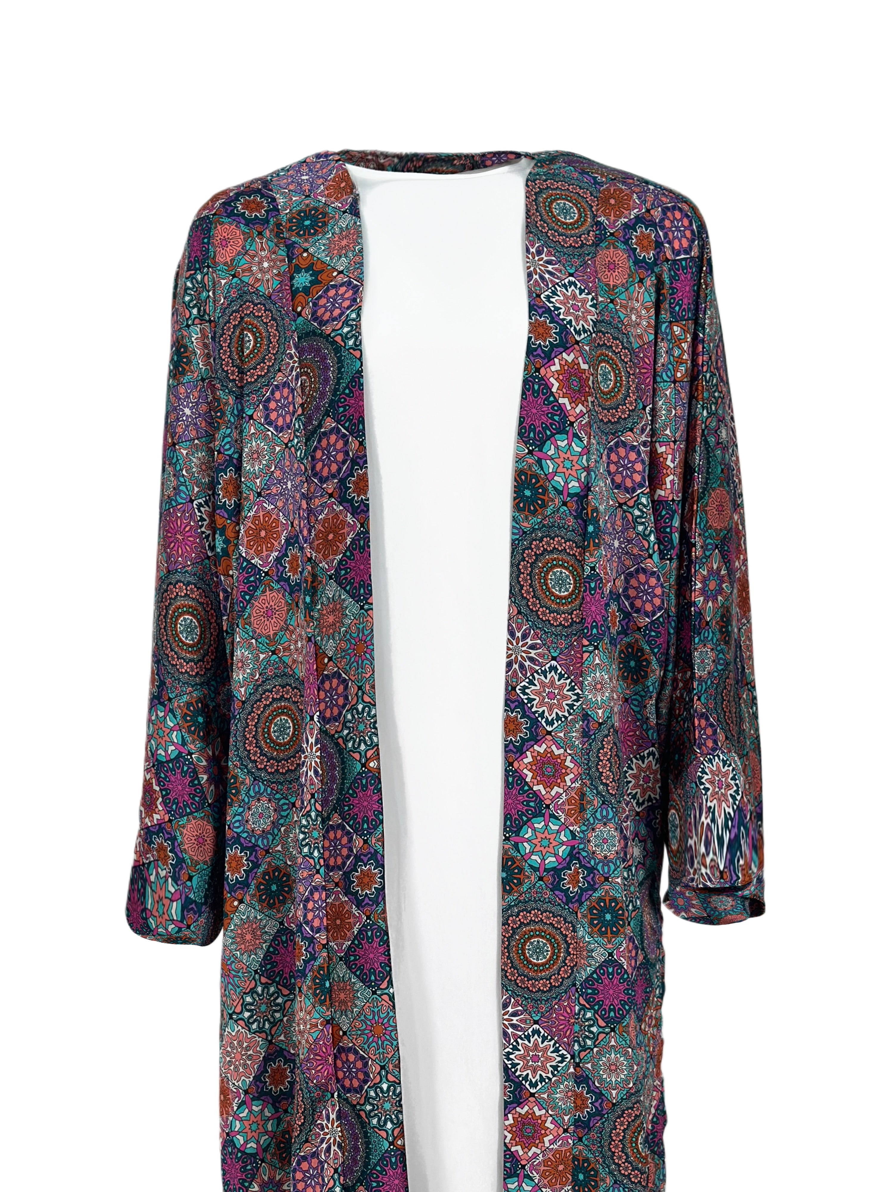 Silky Arabesque Kimono