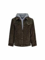 Hooded Corduroy Jacket