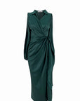 New Silky Cardress Dress Emerald Green