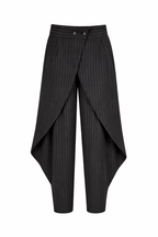 Wrap Puff Stripped Pants