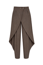 Wrap Puff Stripped Pants