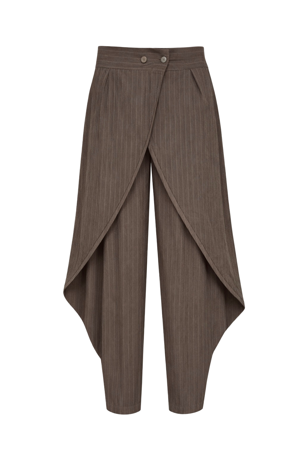 Wrap Puff Stripped Pants