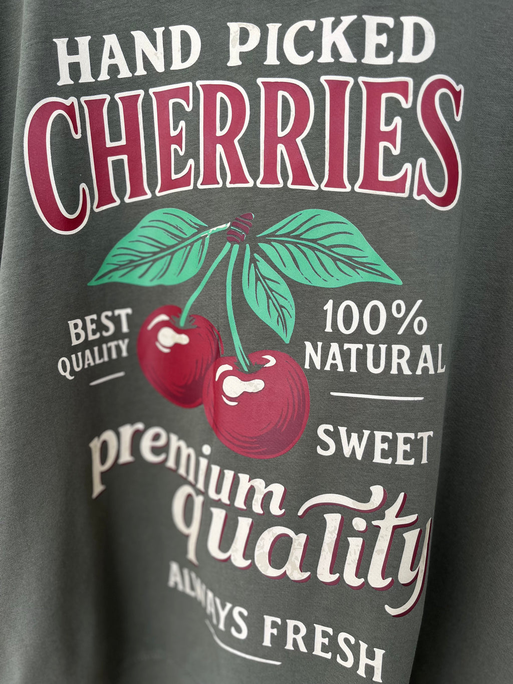 Olive Cherries Sweatshirt