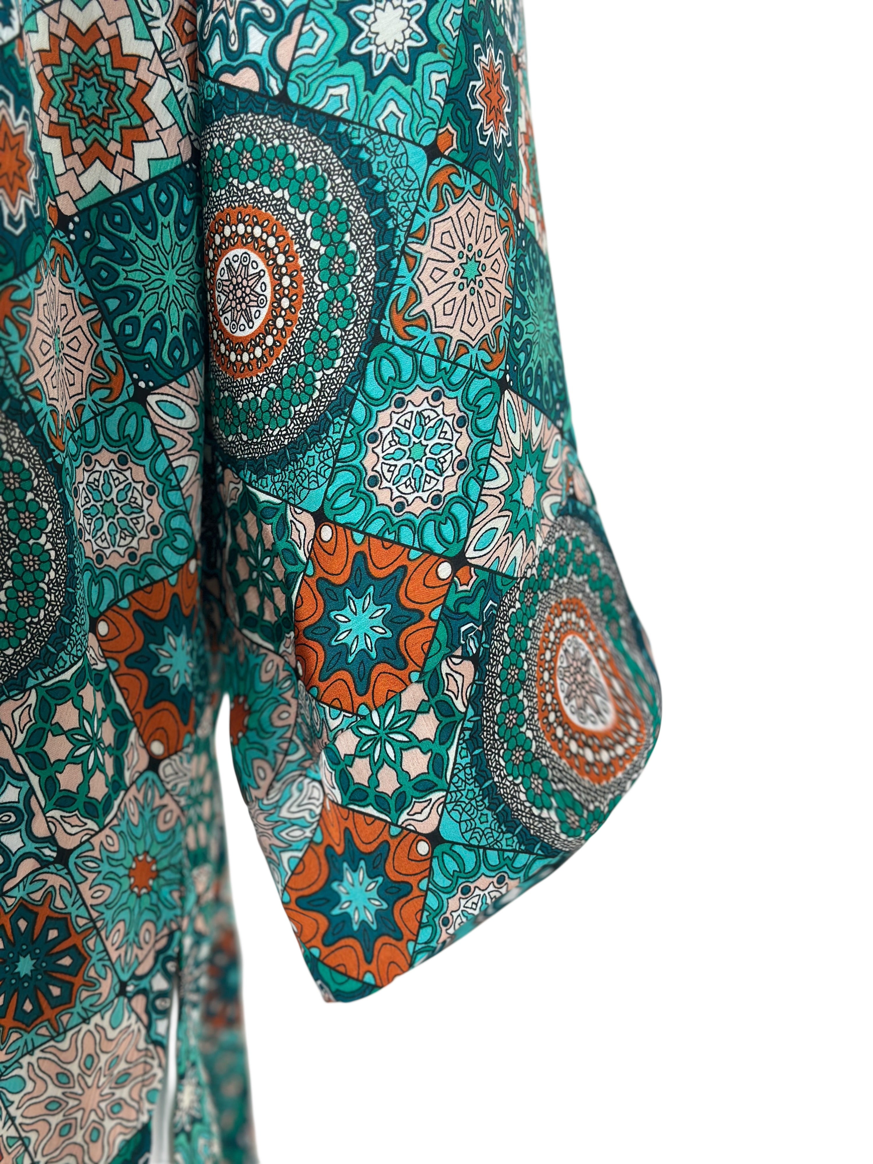 Silky Arabesque Kimono