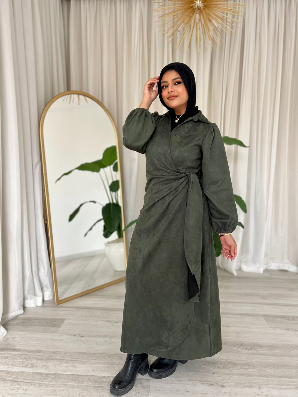 Shape it Suede Dress
