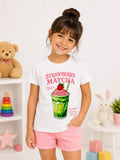 Strawberry Matcha Kids T-Shirt