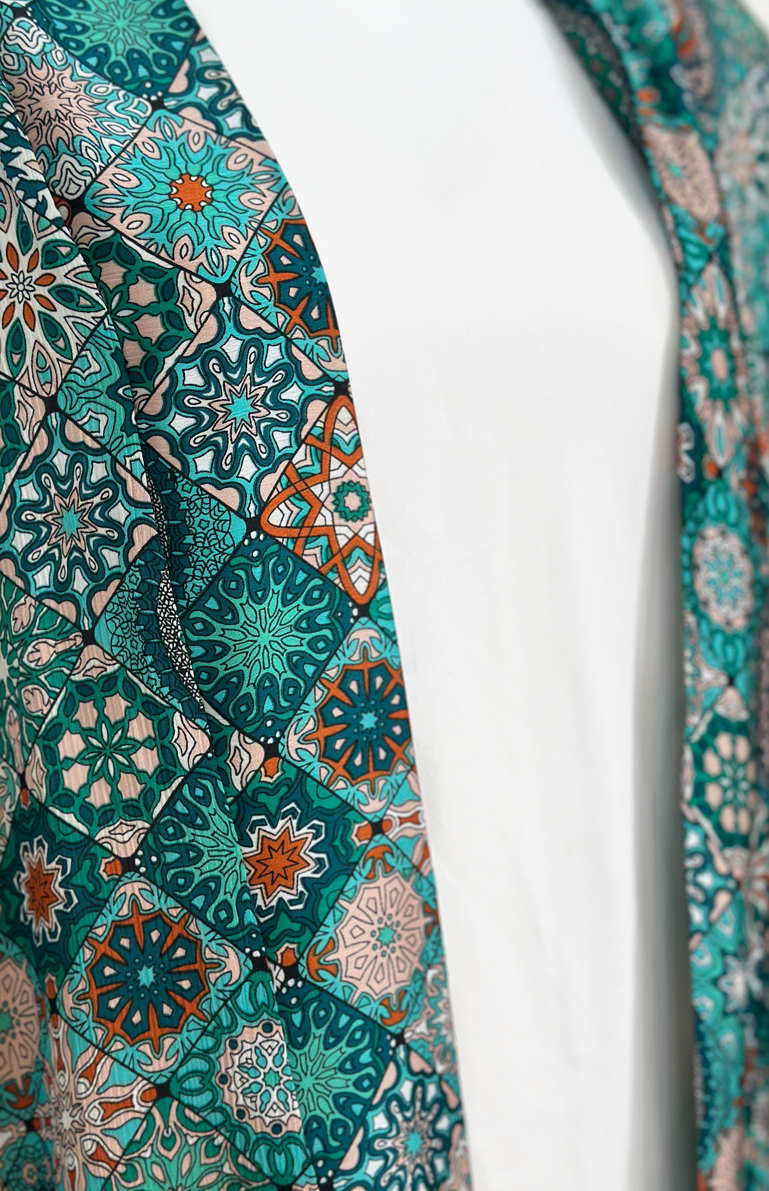 Silky Arabesque Kimono
