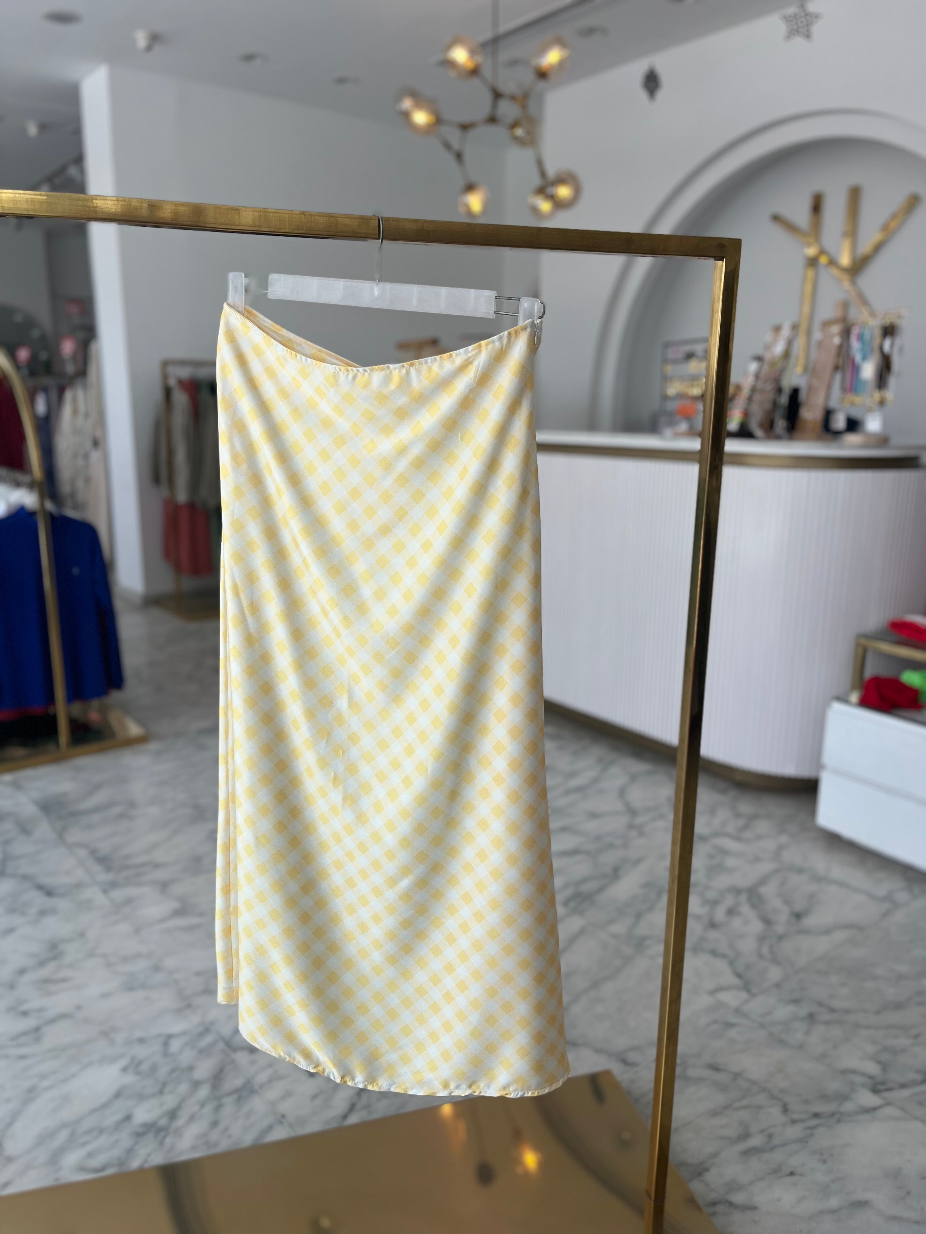 Silky Love Gingham Yellow