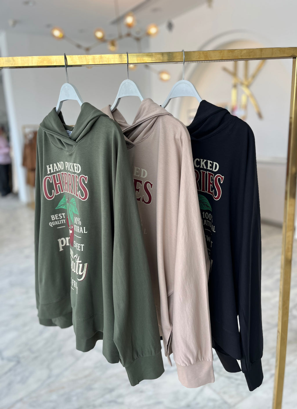 Olive Cherries Sweatshirt