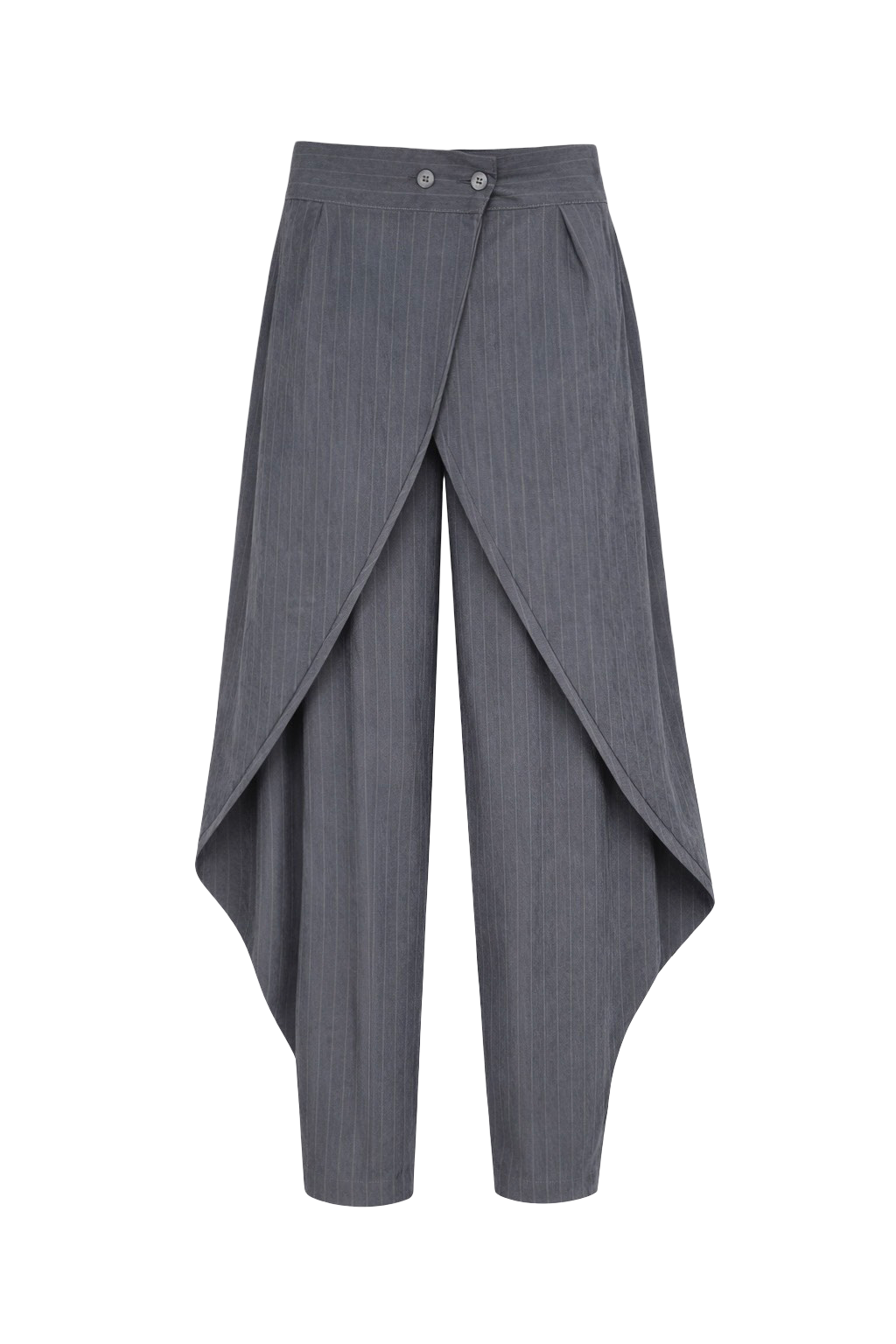 Wrap Puff Stripped Pants
