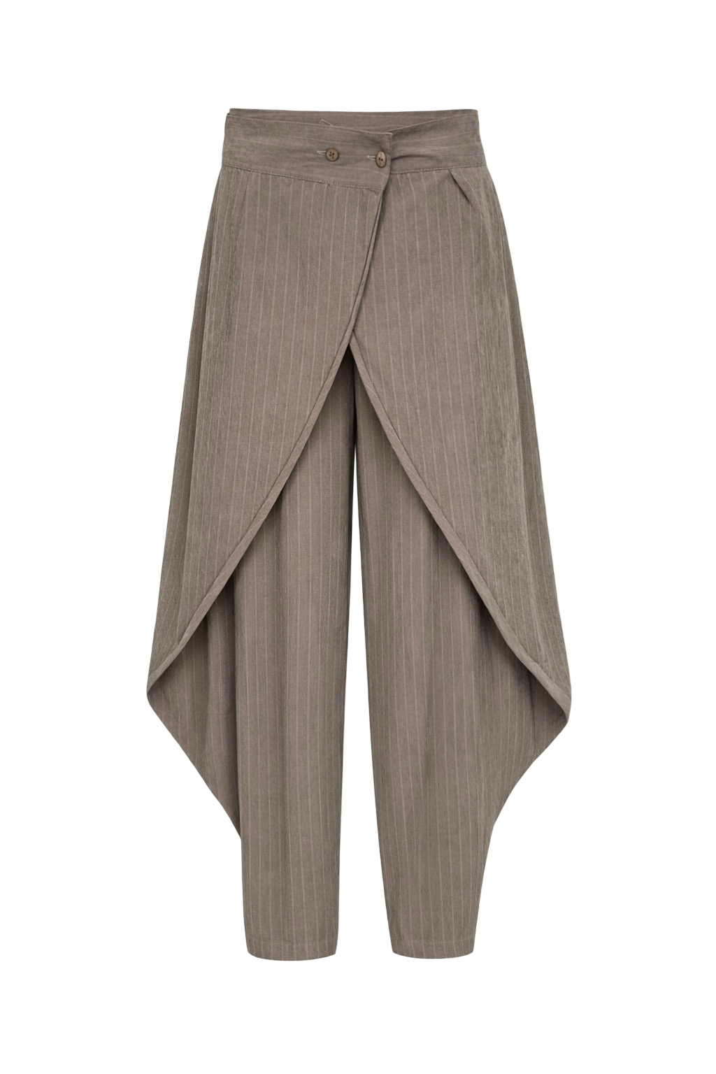Wrap Puff Stripped Pants