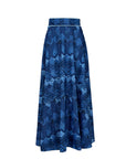 Boho Denim Big Ruff Skirt