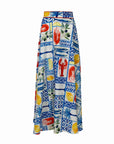 Mediterranean Summer Big Ruff Skirt