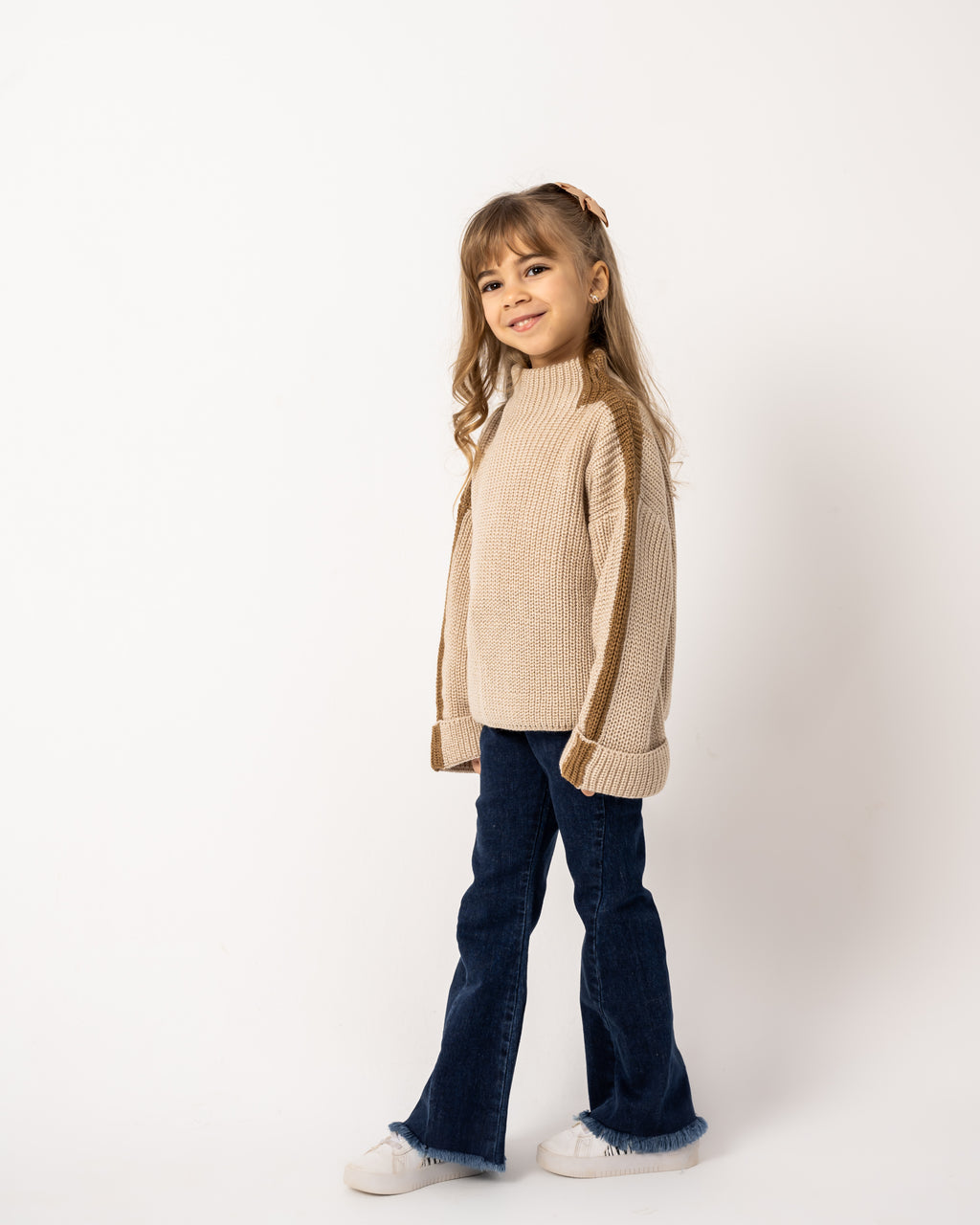 Baby Stripe Warm Evening Cream Café