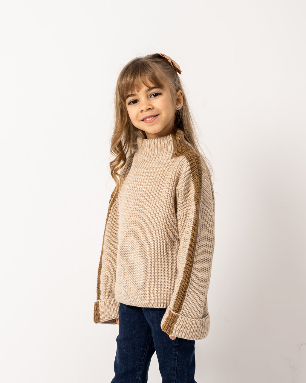 Baby Stripe Warm Evening Cream Café