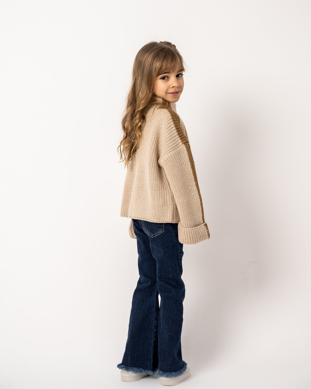 Baby Stripe Warm Evening Cream Café