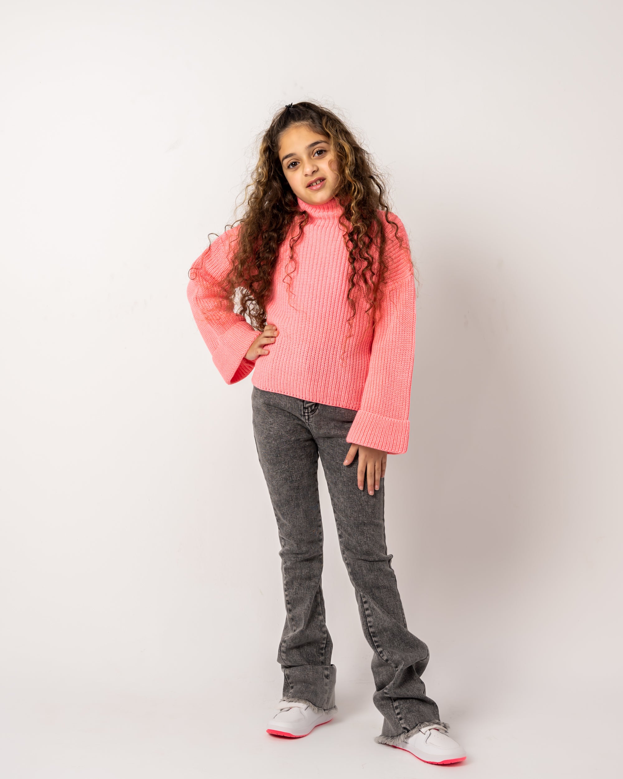 Baby Warm Evening Sweater Hot Pink