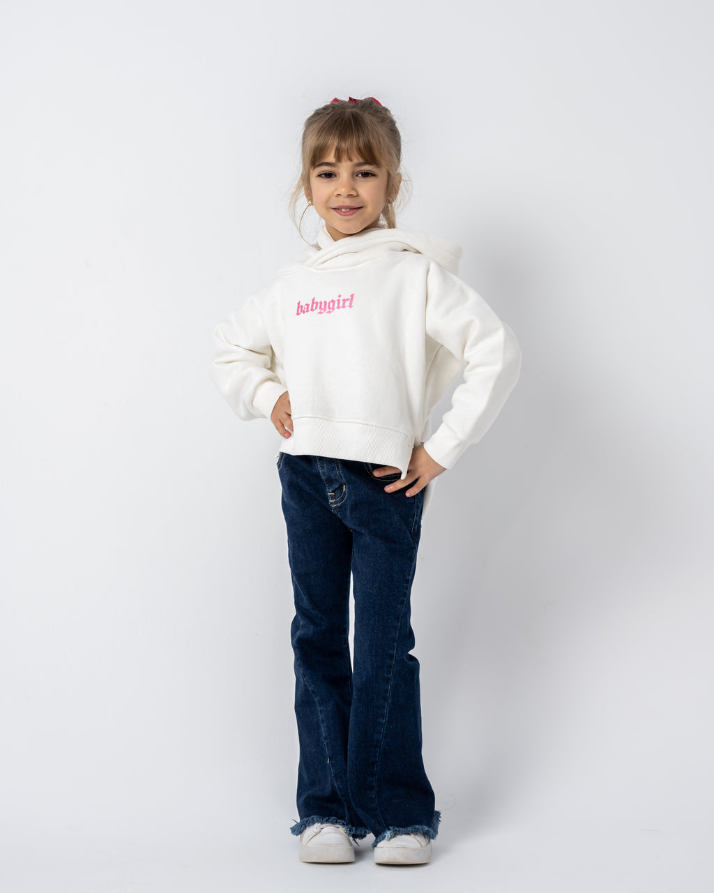 Baby Girl Sweatshirt Cream