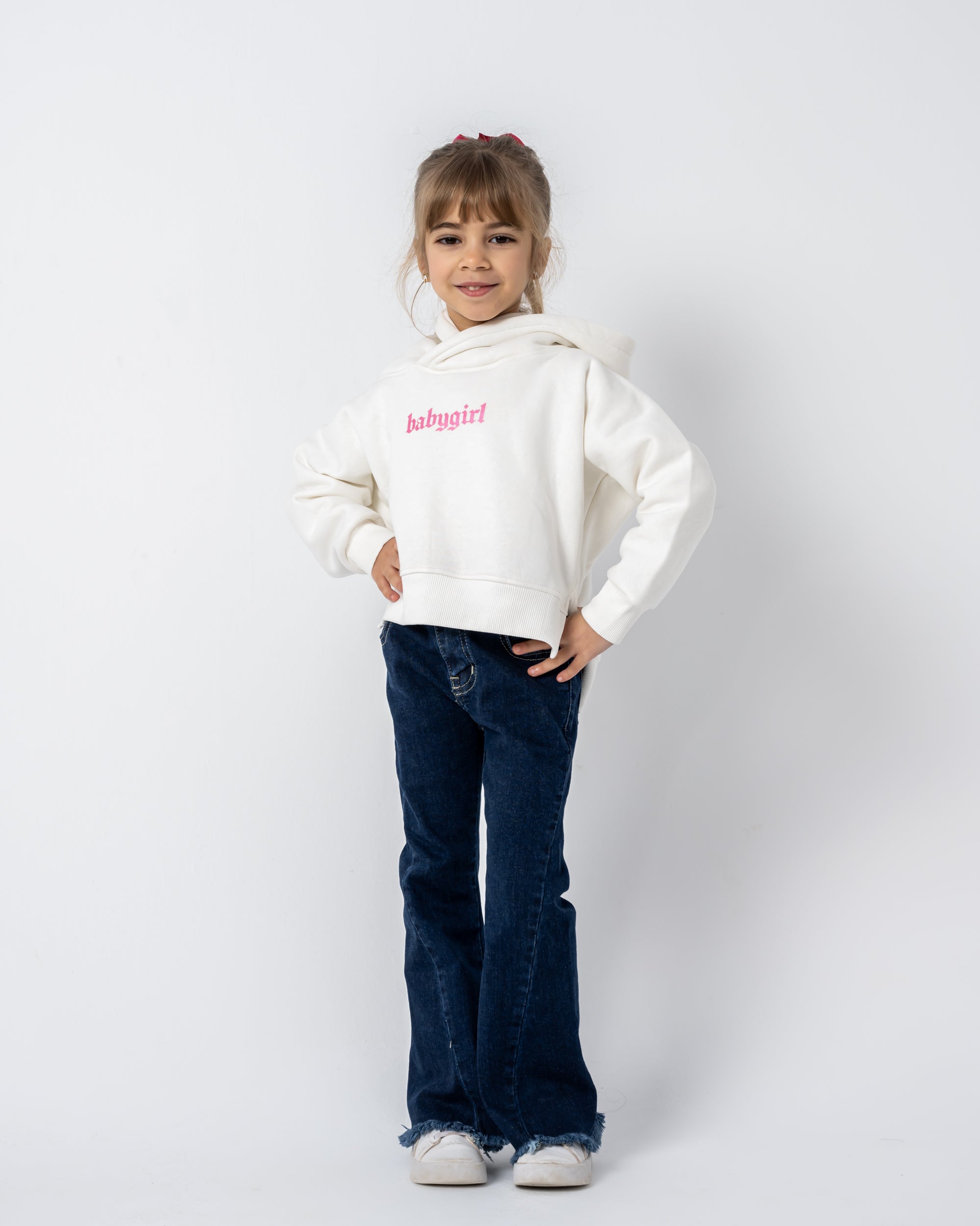 Baby Girl Sweatshirt Cream