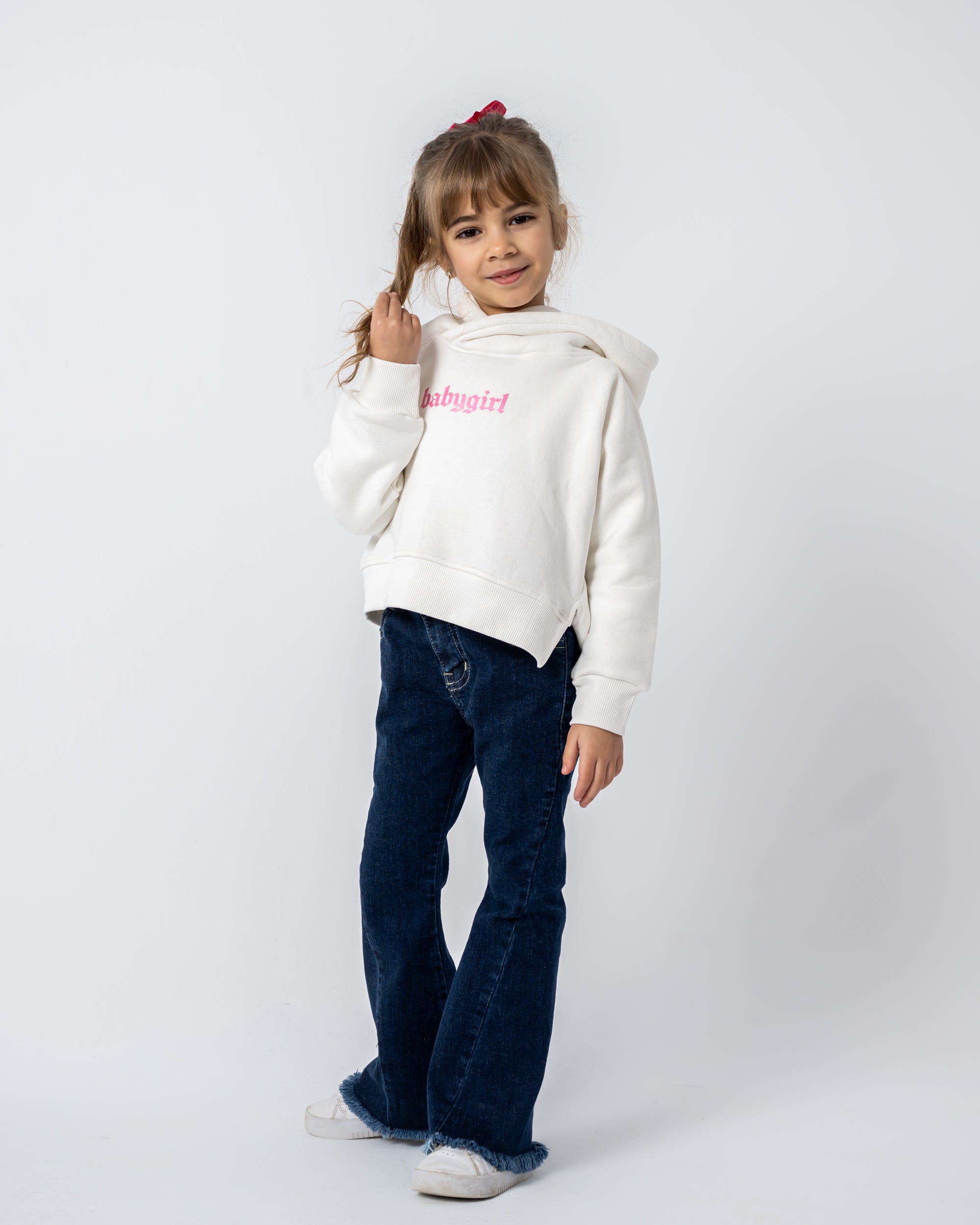 Baby Girl Sweatshirt Cream