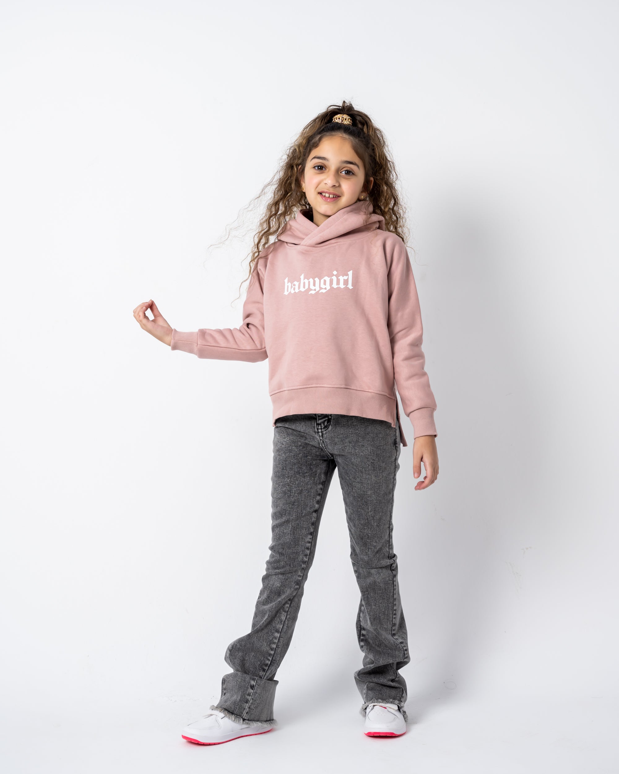 Baby Girl Sweatshirt Nude Pink