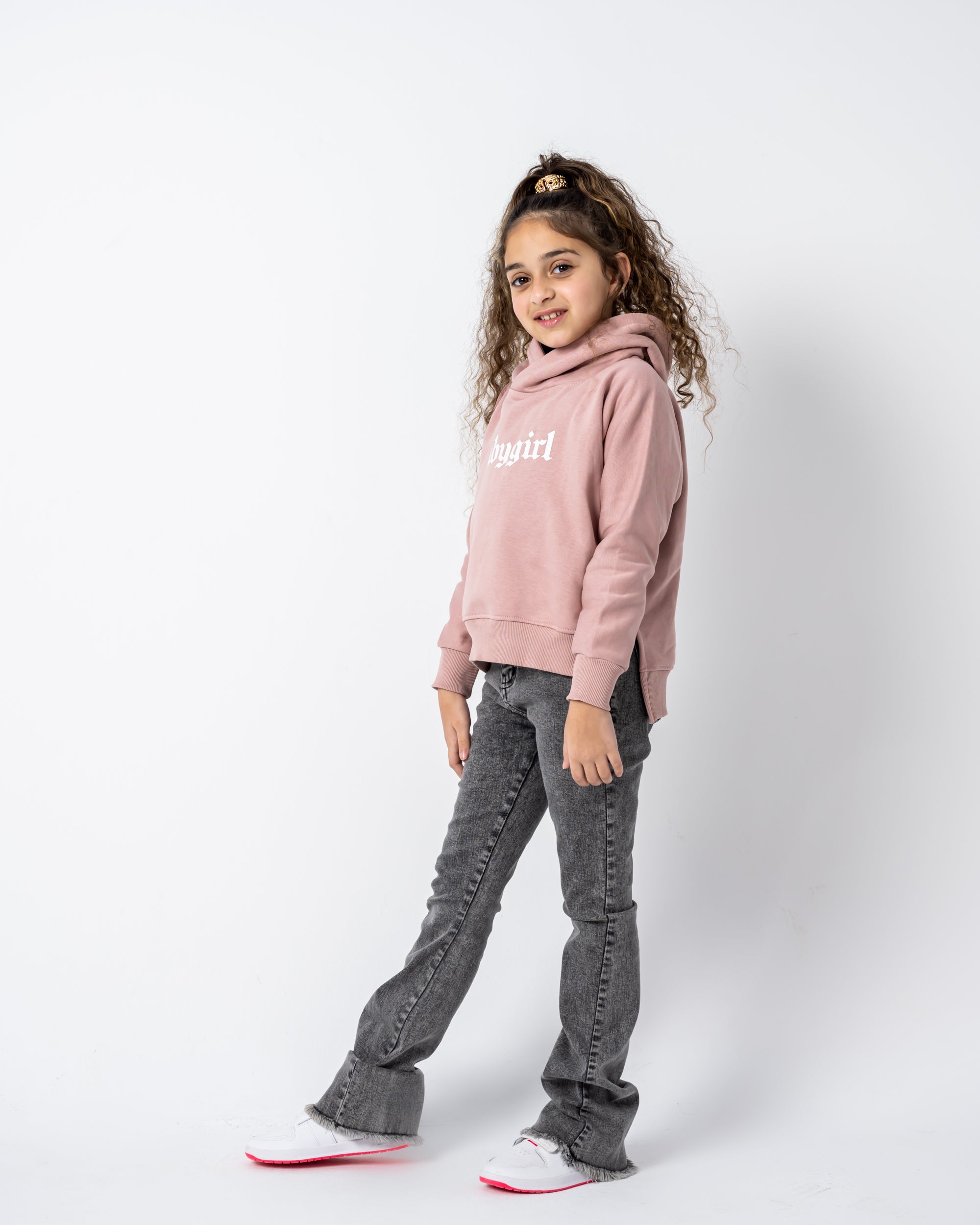 Baby Girl Sweatshirt Nude Pink