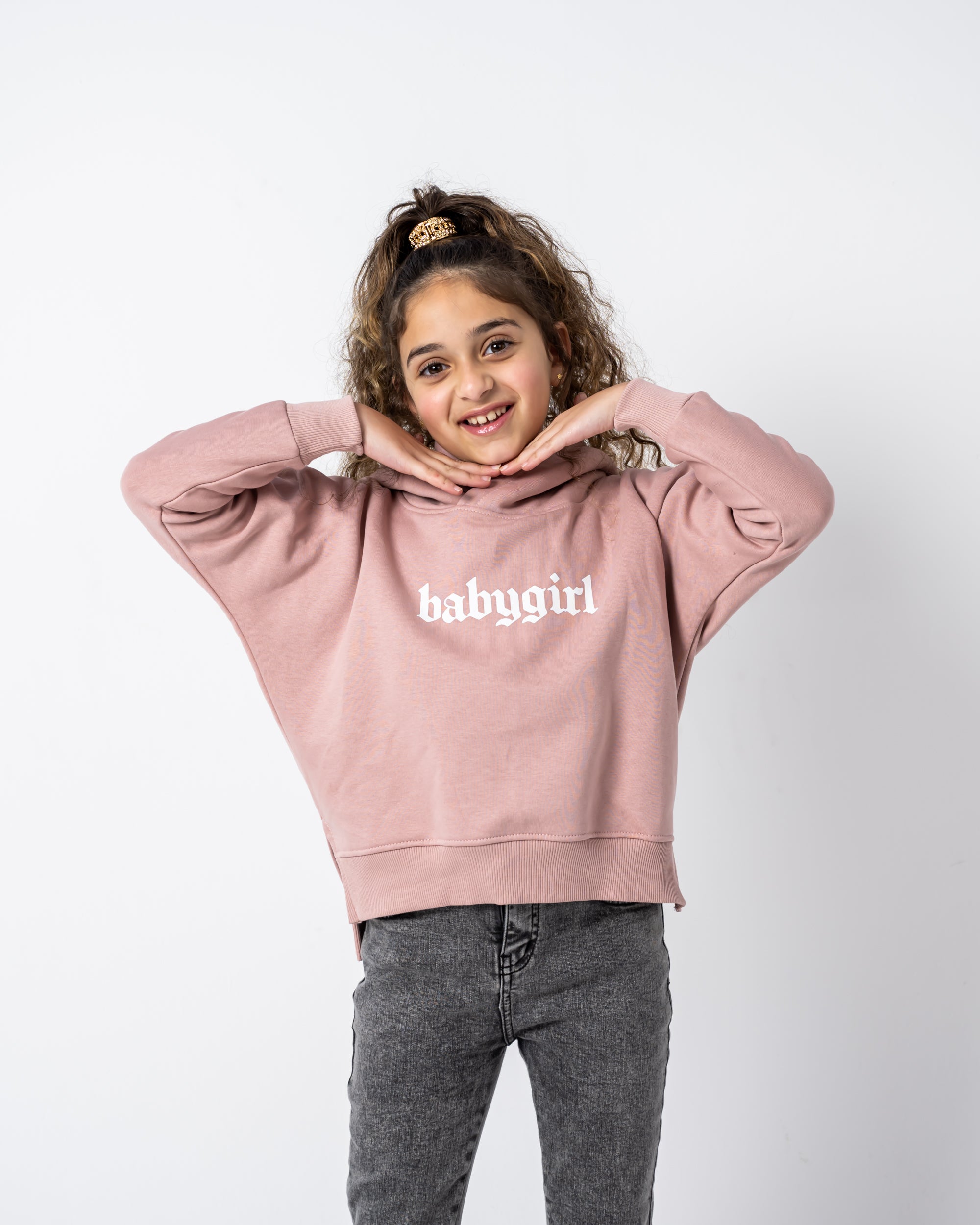 Baby Girl Sweatshirt Nude Pink