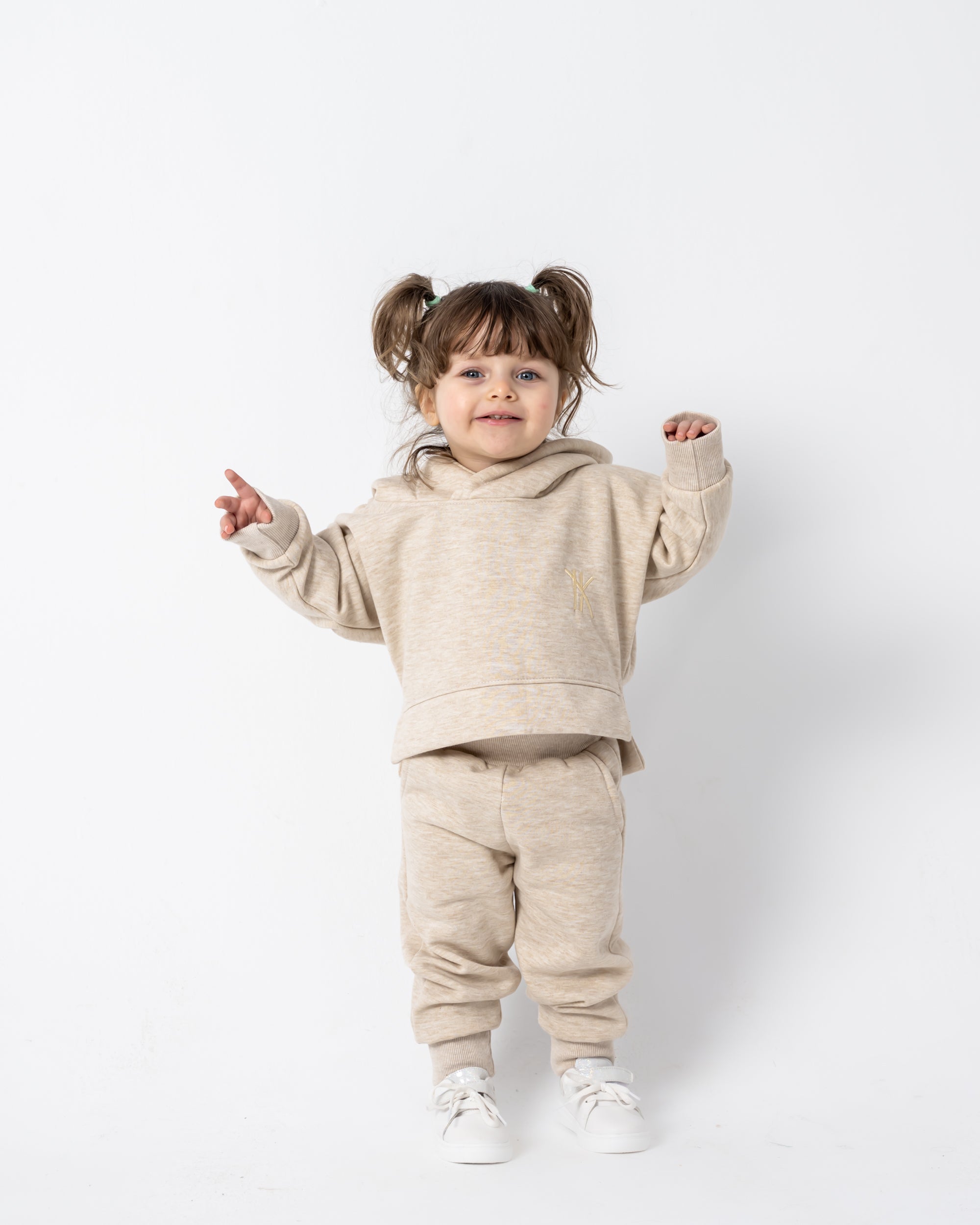 Go Baby Girl Set Oatmeal