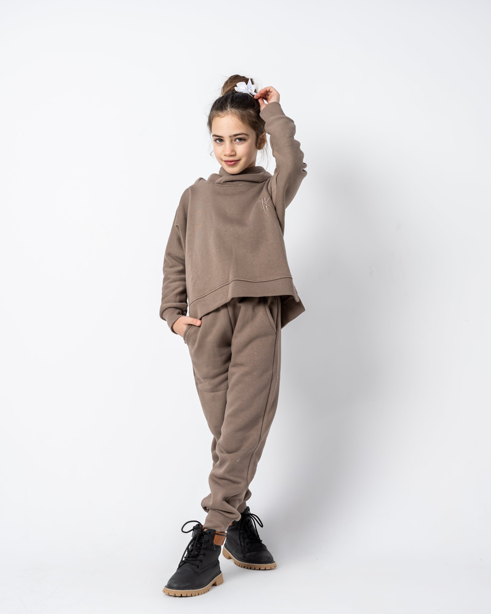 Go Baby Girl Set Cafe Au Lait