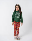 Wonderful Time Of The Year Kids Pjs Green