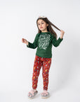 Wonderful Time Of The Year Kids Pjs Green