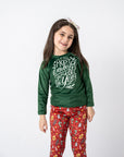 Wonderful Time Of The Year Kids Pjs Green