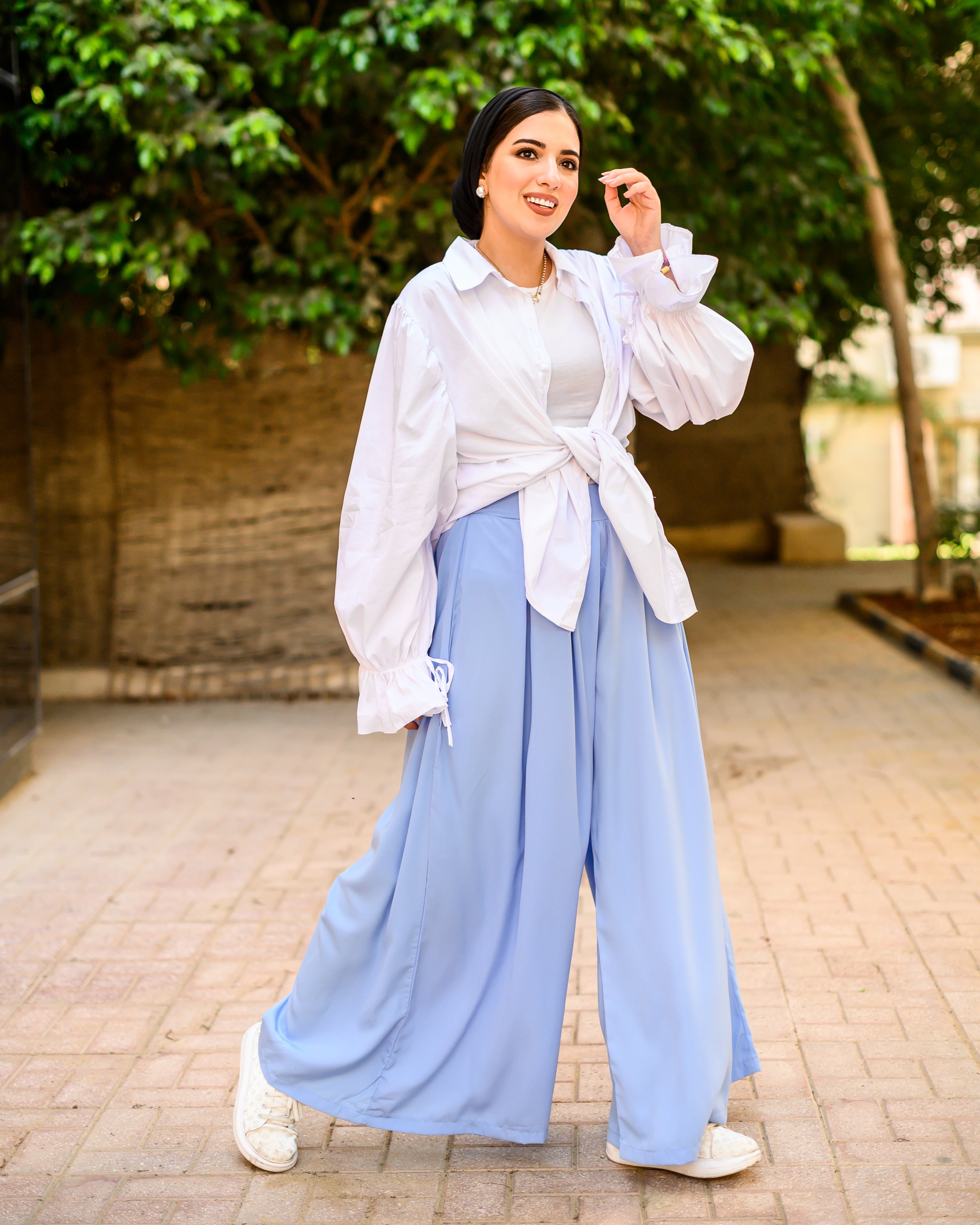 The Extra Wide Pants Baby Blue