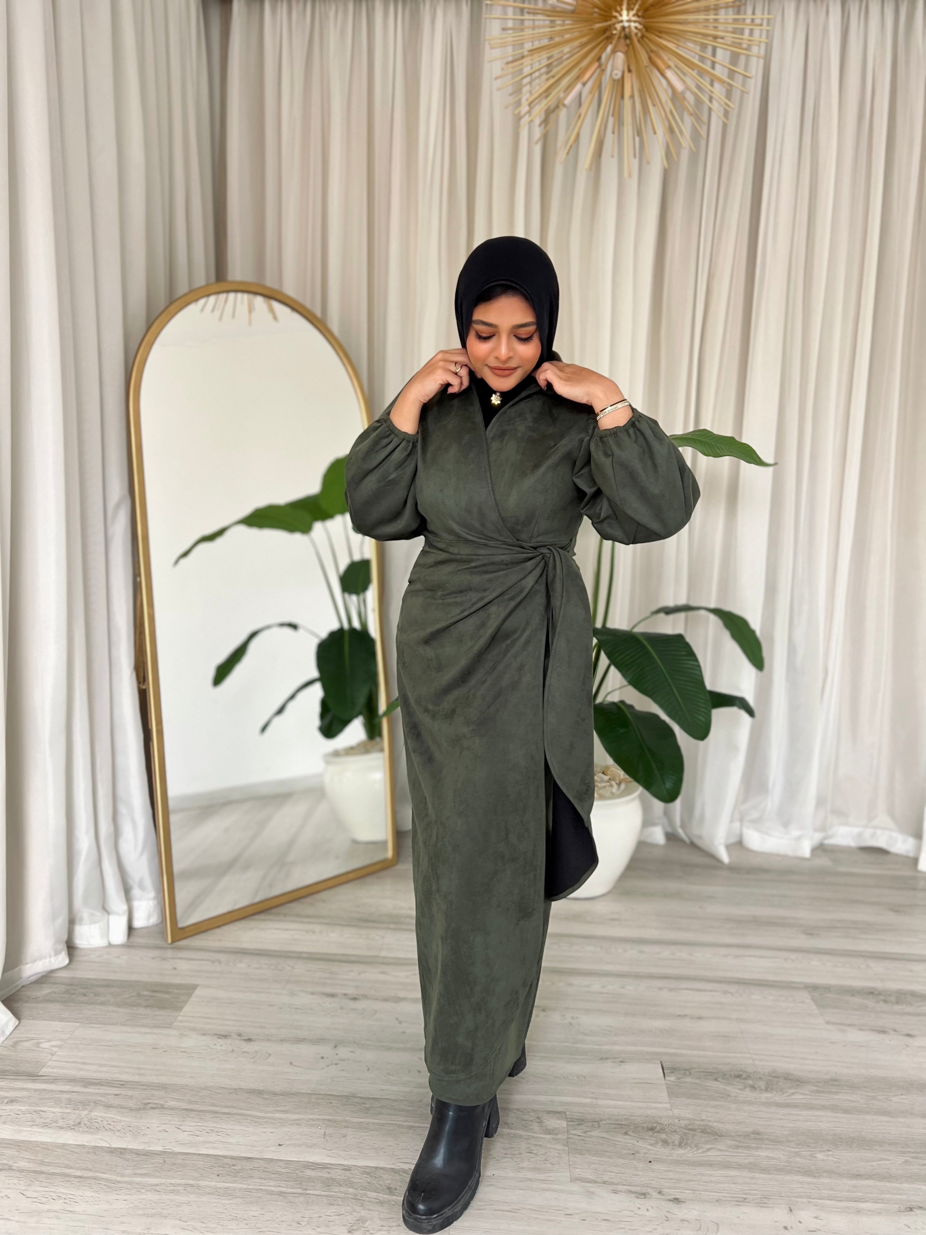 Shape it Suede Dress