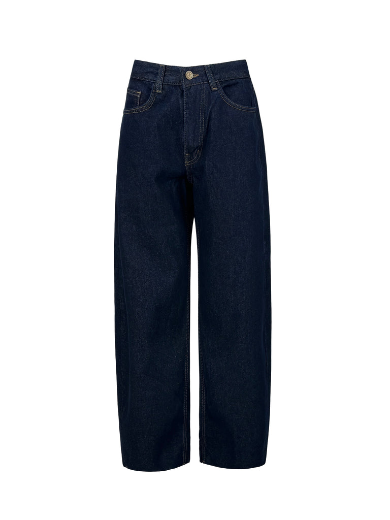 Baggy Balloon Denim Pants Navy Skies