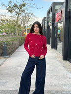 Love Embroidery Top