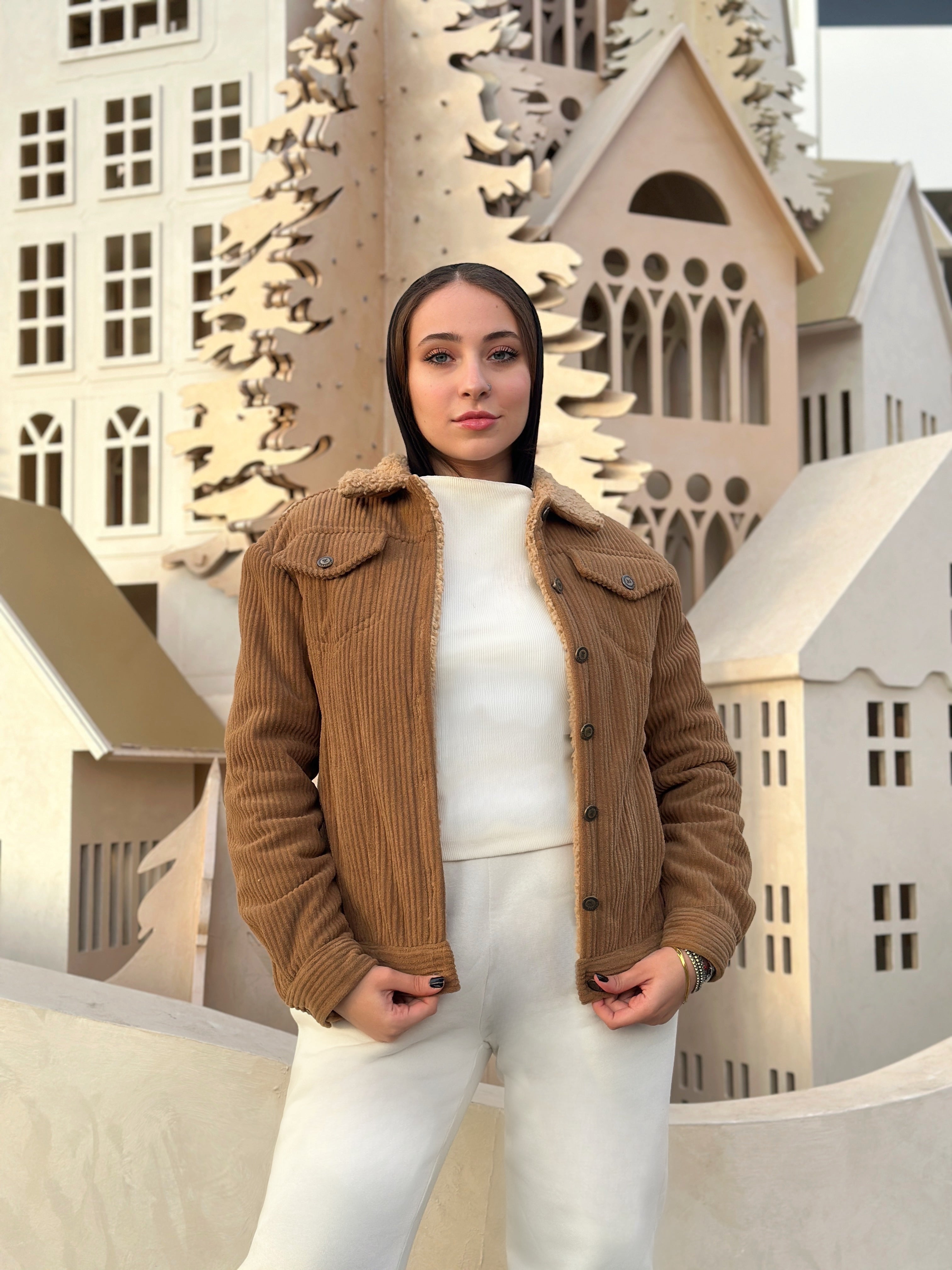 Furry Corduroy Heavy Jacket