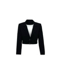 Belted Cropped Blazer