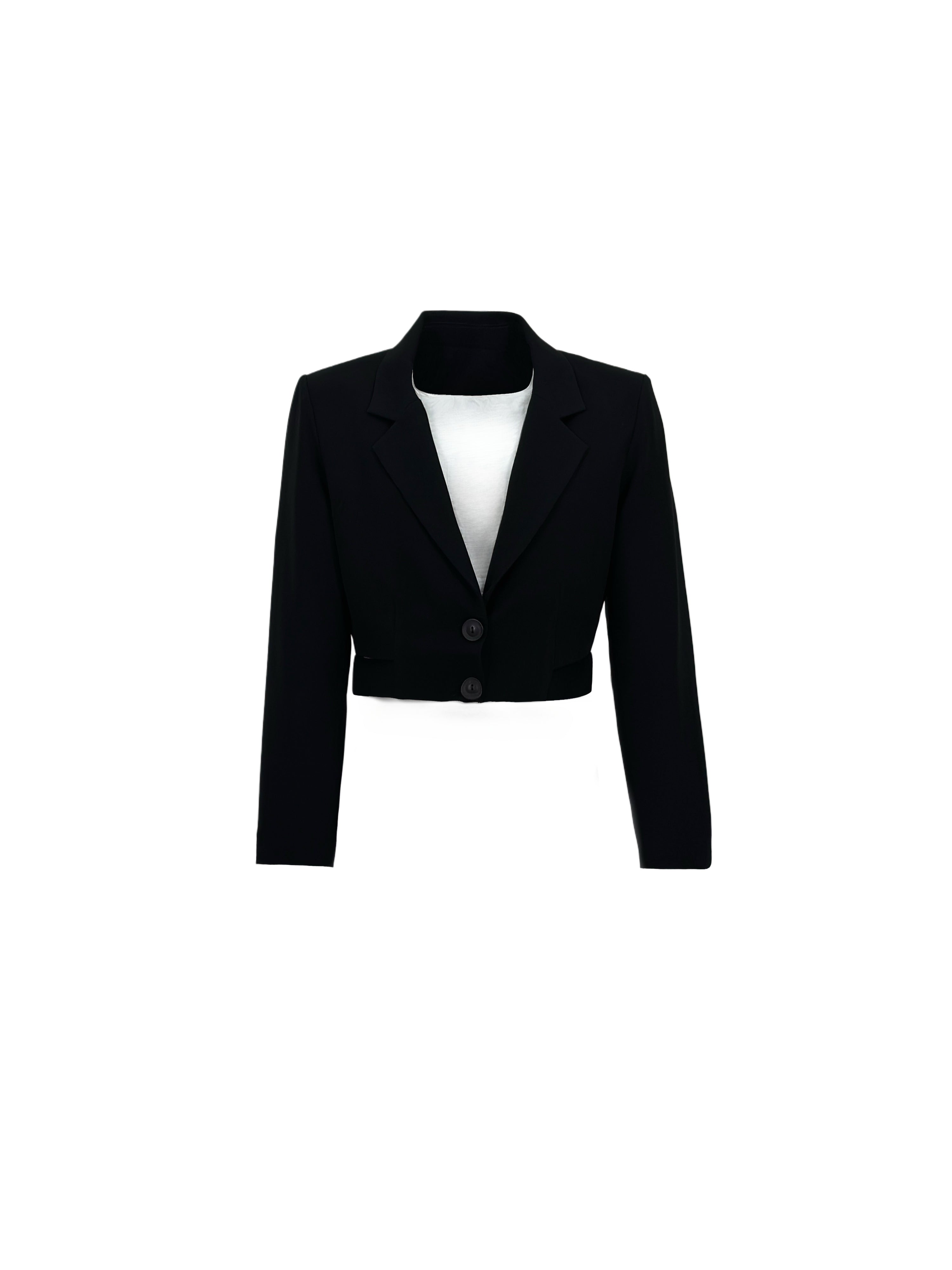 Belted Cropped Blazer