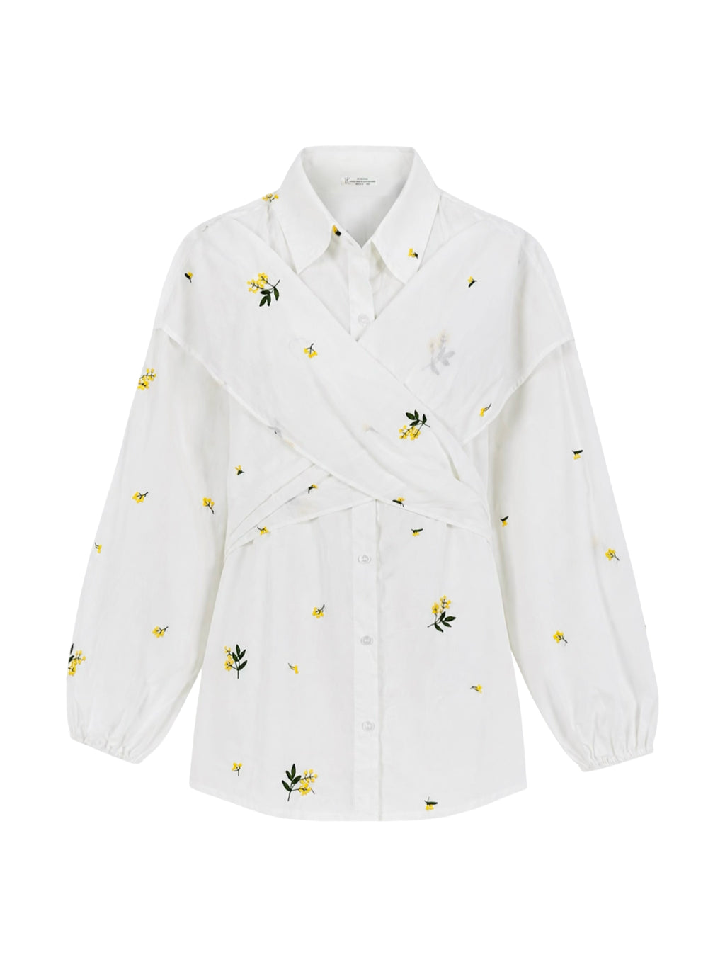 Embroidered Wrap it Shirt