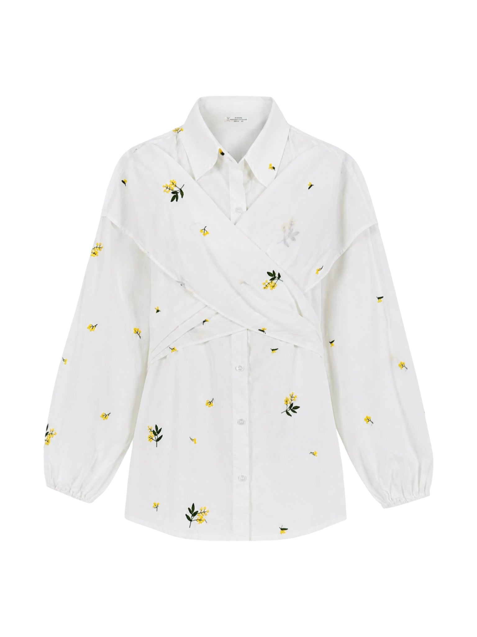 Embroidered Wrap it Shirt
