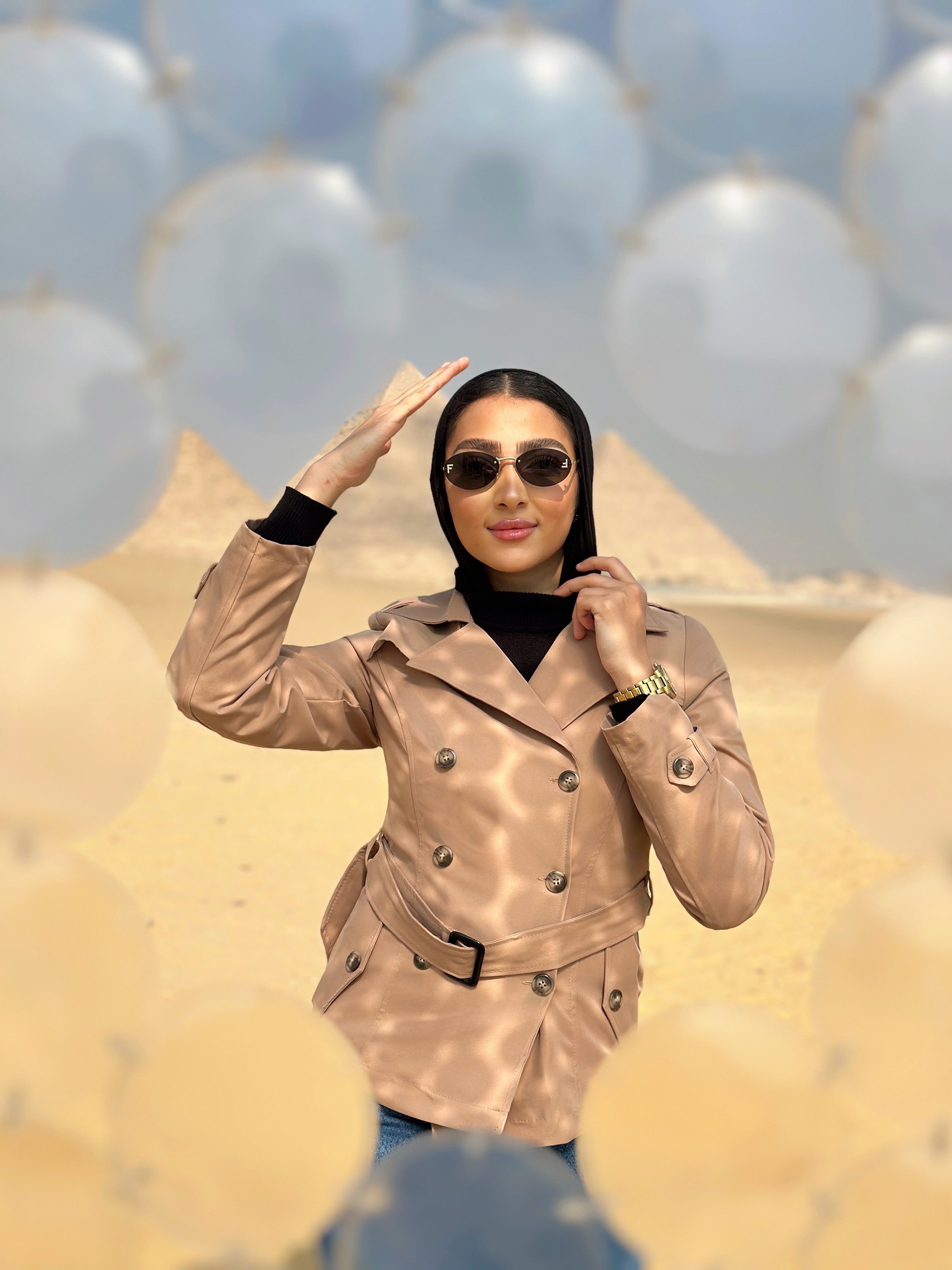 Dancing In The Rain Mini Trench Coat