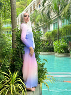 Pink Dawn Ruffled Cover up