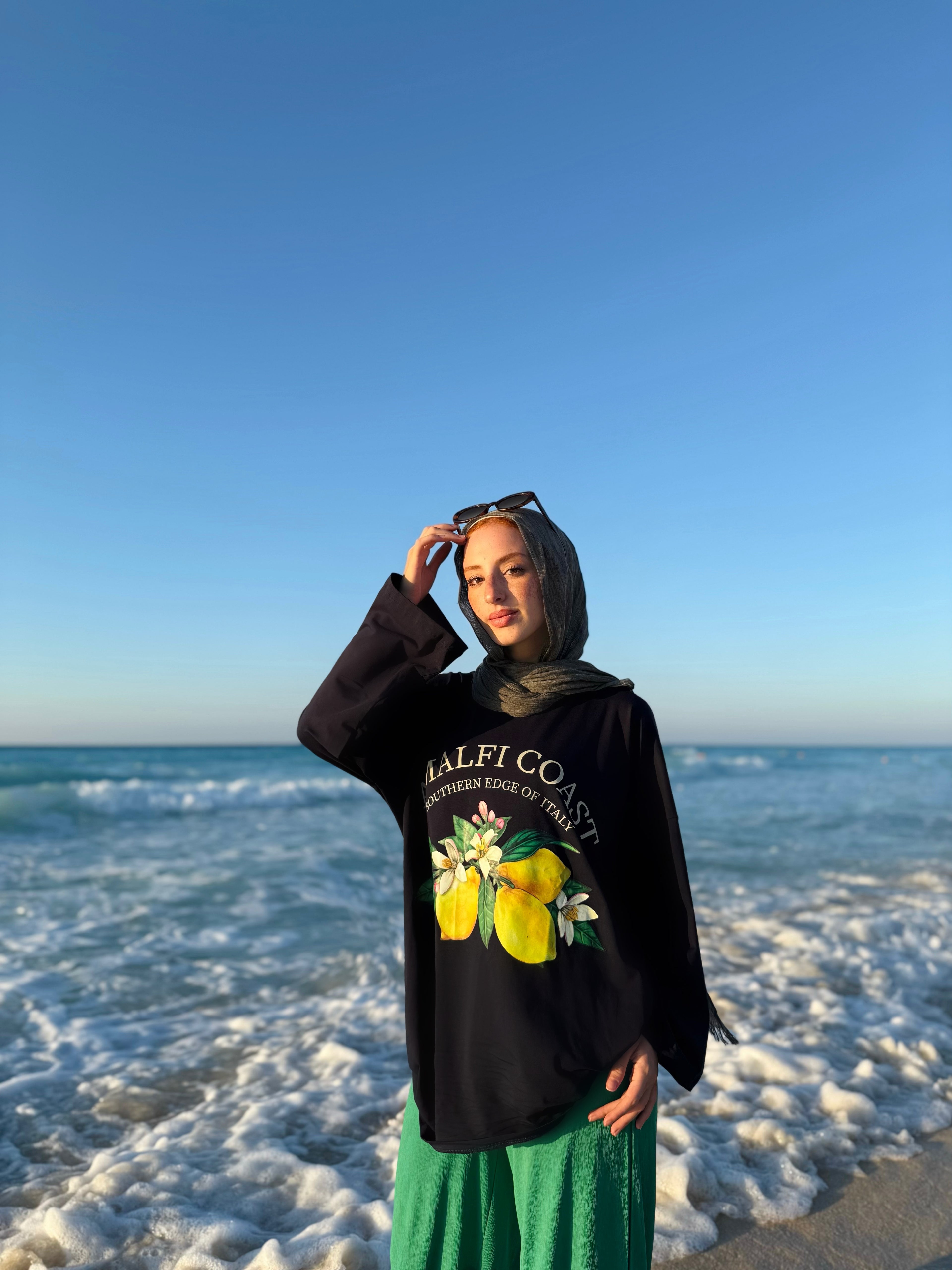 Dark Lime Long T-Shirt