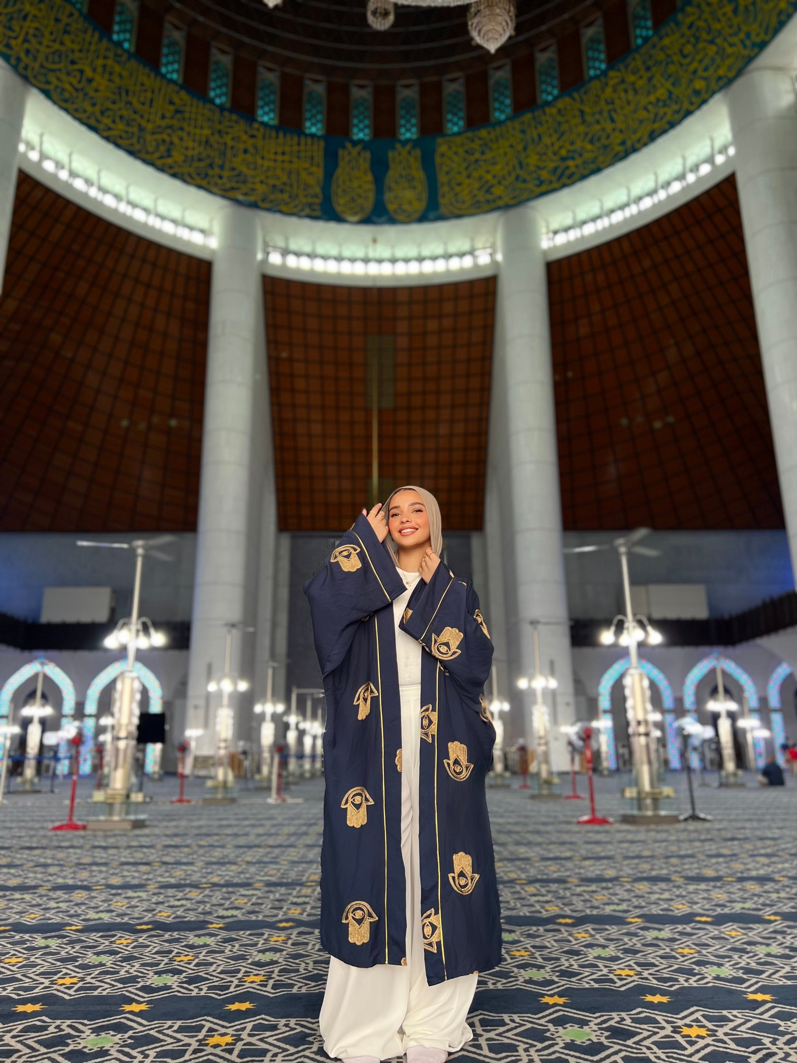 Golden eye khamsa Kimono